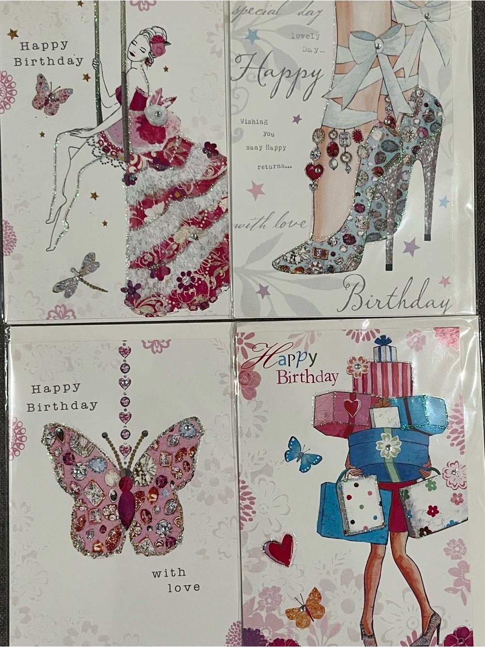 4 Happy birthday card new with envelope inside